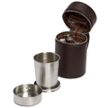 This WOLF 1834 x WM Brown Negroni Astuccio Beverage Case is made from plain leather.