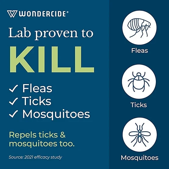 Wondercide Ready to Use Flea, Tick, and Mosquito Yard Spray with Natural Essential Oils - 32 oz