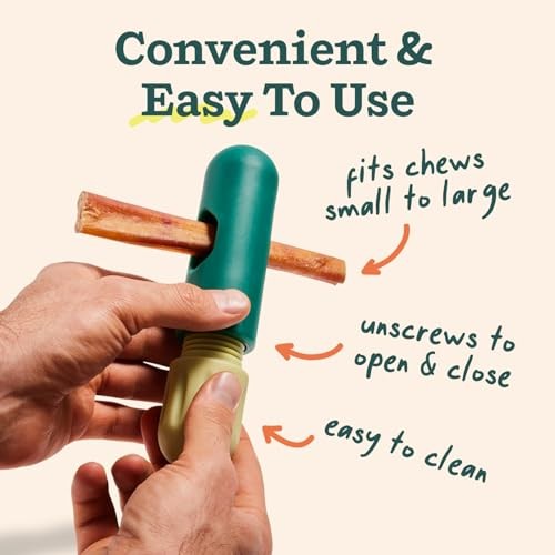 WOOF BullySafe Bully Stick Holder Dog Toy Green