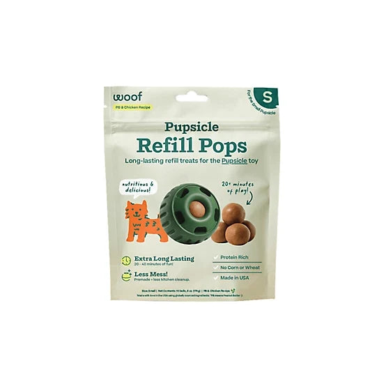 Woof Chicken Refill Pops, Small