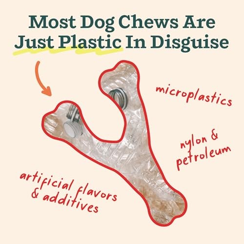 WOOF HonestChew Antler Dog Toy
