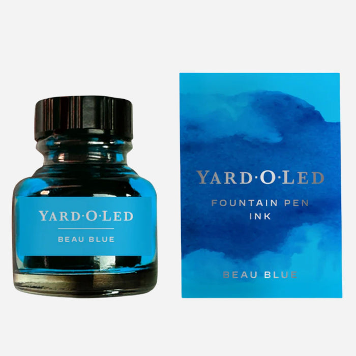 The Yard-O-Led 30 ml Beau Blue Fountain Pen Ink Bottle by Yard-O-Led.