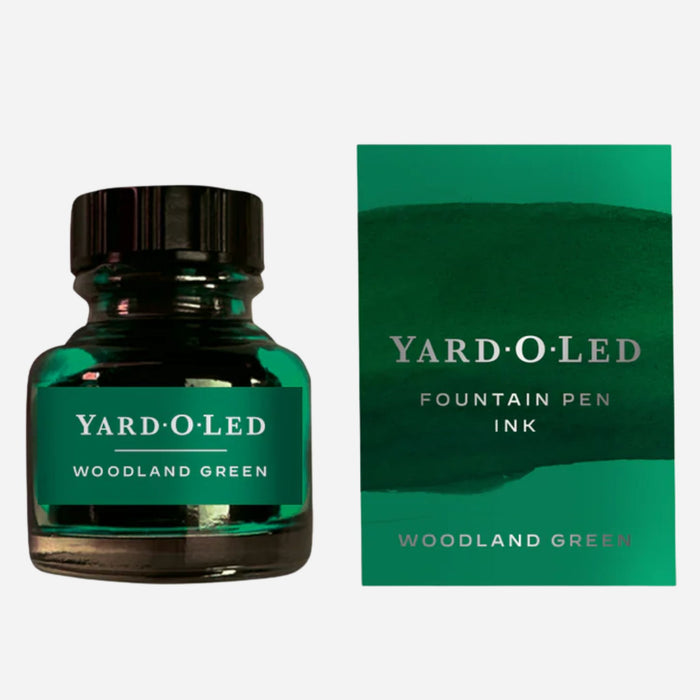 The Yard-O-Led 30 ml Woodland Green Fountain Pen Ink Bottle by Yard-O-Led.