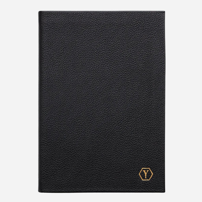 Yard-O-Led Sampson A5 Luxury Black Leather Notebook