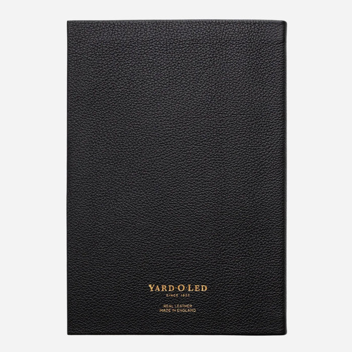 Yard-O-Led Sampson A5 Luxury Black Leather Notebook