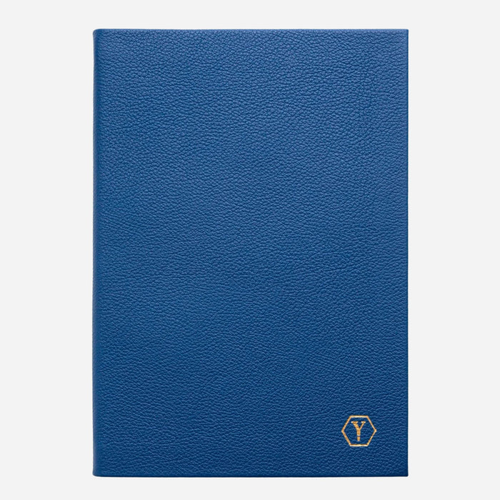 The Yard-O-Led Sampson A5 Luxury Navy Blue Leather Notebook by Yard-O-Led.