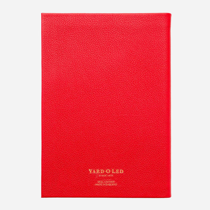 Yard-O-Led Sampson A5 Luxury Red Leather Notebook