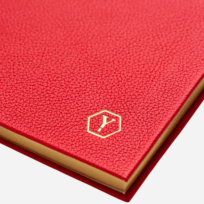 Yard-O-Led Sampson A5 Luxury Red Leather Notebook