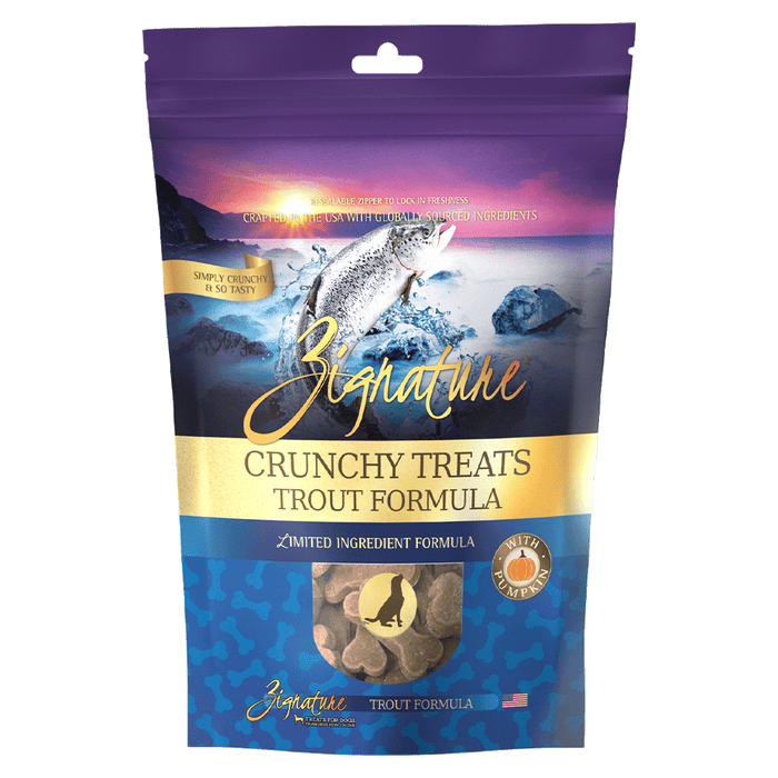 Zignature Trout Biscuit Crunchy Treats For Dog, 12oz