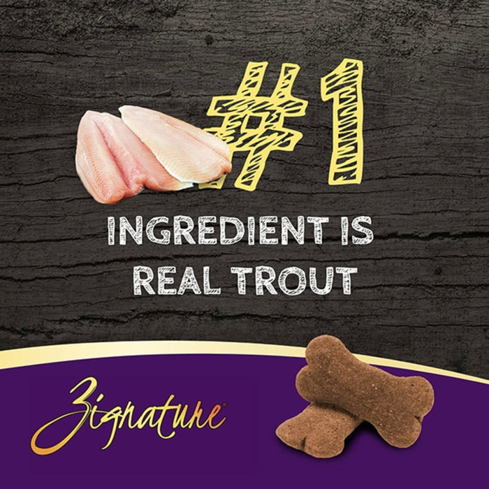 Zignature Trout Biscuit Crunchy Treats For Dog, 12oz