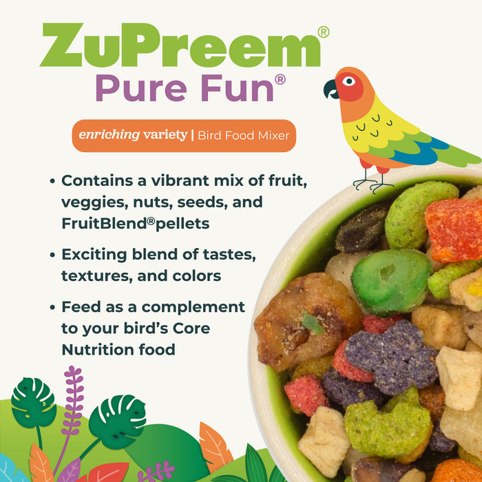Zupreem Pure Fun - Parrots & Conures - 2 lb