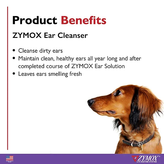 Zymox Cruelty-Free Pet Ear Cleanser for Dogs and Cats, 4 oz.