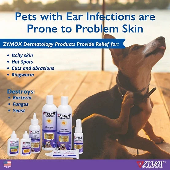 Zymox Ear Cleansing Solution for Dogs and Cats, 1.25 oz.